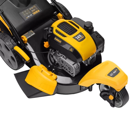 Бензиновая газонокосилка Denzel GLT-460SP-T, Trike 149 см3, 46 см, привод, панель, 60л (58810) купить в Тюмени