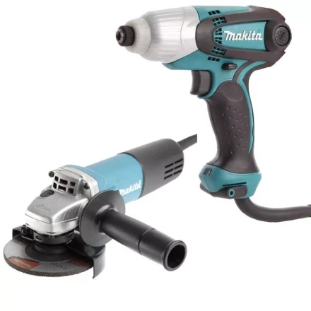 Набор инструментов Makita DK0169 (шуруповерт TD0101, болгарка 9555HN) купить в Тюмени