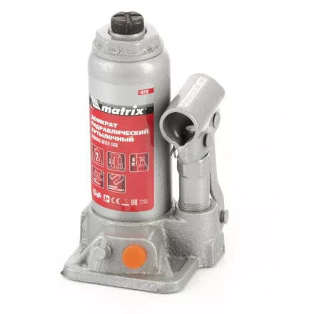Домкрат гидравлический бутылочный 2 т h подъема 158-308 мм Matrix 50760 купить в Тюмени