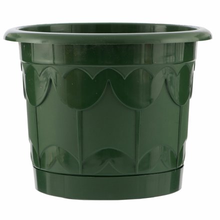 Горшок Тюльпан с поддоном зеленый 1,4 л PALISAD 69236 купить в Тюмени