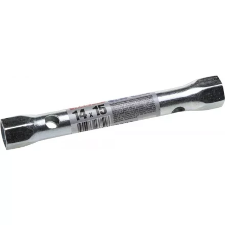 Ключ торцовый ЗУБР &quot;МАСТЕР&quot;, трубчатый двухсторонний, прямой, 14х15мм 27162-14-15 купить в Тюмени
