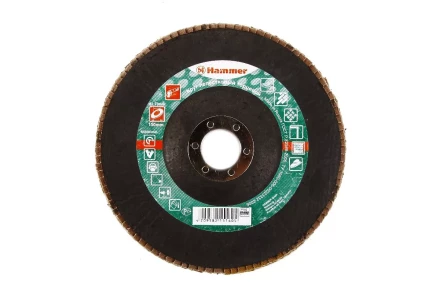 Круг Лепестковый Торцевой (КЛТ) HAMMER КЛТ 1 Ф150х22 Р60 213-011 купить в Тюмени