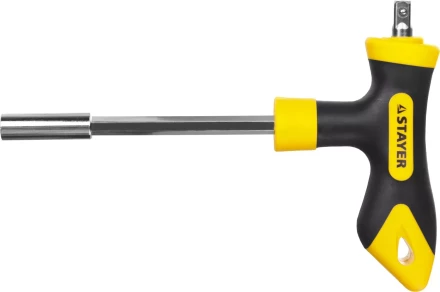 Набор STAYER &quot;MASTER&quot; &quot;HERCULES&quot;: Отвертка реверсивная, Т-образная отвертка-битодержатель, адаптер для торц голов, 43 предм 25084-H43 купить в Тюмени