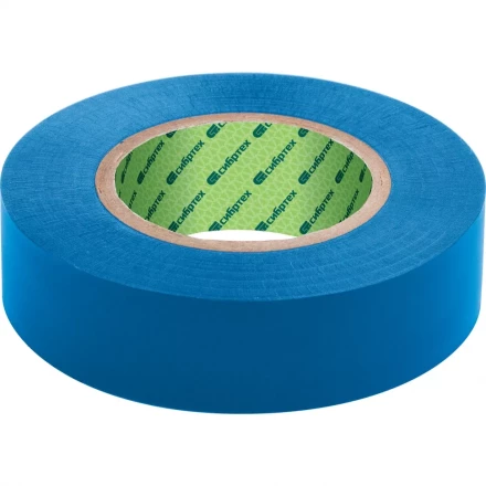 Изолента ПВХ 19 мм х 20 м 180 мкм синяя СИБРТЕХ 88793 купить в Тюмени