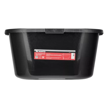Таз строительный прямоугольный универсальный Matrix, 120л, ударопрочный 81476 купить в Тюмени