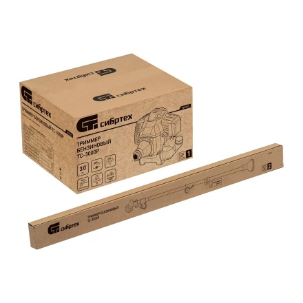 Триммер бензиновый Сибртех ТС-3000Р, 52 см3, разъемная штанга, состоит из 2 частей 962265 купить в Тюмени