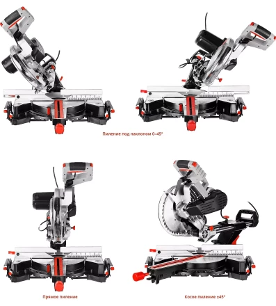 Пила торцовочная с ременной передачей ЗПТ-255-1800 ПЛР серия МАСТЕР купить в Тюмени