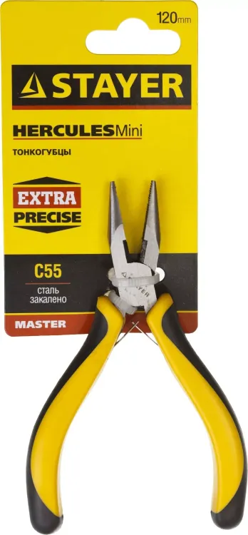 Тонкогубцы STAYER "MASTER" "HERCULES" "MINI", 120мм 2218-2_z03 купить в Тюмени