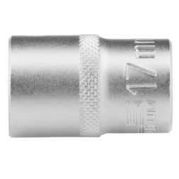 Головка торцевая 17 мм двенадцатигранная CrV под квадрат 1/2 хромированная Stels 13662