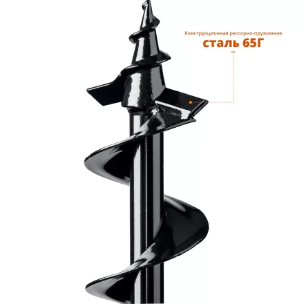 ЗУБР d 100 мм, грунт, шнек для мотобуров (7051-10) купить в Тюмени