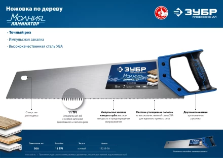 Ножовки по дереву ЛЕВША-Ламинатор серия ПРОФЕССИОНАЛ купить в Тюмени