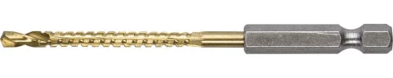 ЗУБР. Сверло фрезеровальное по дереву и тонкому листовому металлу, шестигранный хвостовик 1/4&quot;, 4х75мм 29966-04 купить в Тюмени