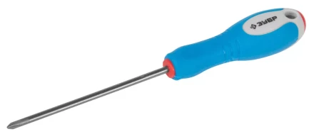 Отвертка ЗУБР, Cr-V сталь, трехкомпонентная рукоятка, цветовая индикация типа шлица, PH №0, 75мм 25252-0-075_z01 купить в Тюмени
