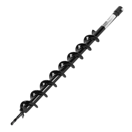 Шнек для грунта E-60, диаметр 60 мм, длина 800 мм,соединение 20 мм, несъемный нож Denzel 56020 купить в Тюмени