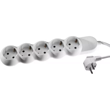 Удлинитель ЗУБР &quot;МАСТЕР&quot; электрический, ПВС сечение 1кв мм, заземл, 5 гнезд, макс мощн 3500Вт, 5м 55058-5 купить в Тюмени