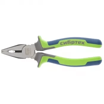 Плоскогубцы комбинированные 160 мм фосфатирование трехкомпонентные рукоятки СИБРТЕХ 17053 купить в Тюмени