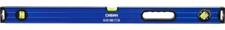 Уровень СИБИН коробчатый усиленный, утолщенный профиль, 2 фрезерованные поверхности, 3 противоударных ампулы (1 поворотная на 360 град), с ручками, 34609-080 купить в Тюмени