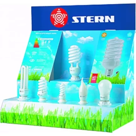 Стенд для энергосберегающих ламп 6 патронов один с подключением STERN 90992 купить в Тюмени