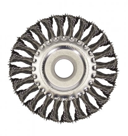 Щетка для УШМ ф222/125 мм дисковая сталь витая 511729 купить в Тюмени