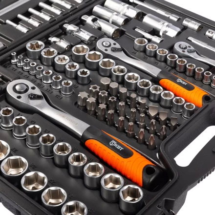 Набор автоинструмента КВТ НАИ-09/150 1/2&quot;, 1/4&quot;, 3/8&quot;, 150 предметов (92315) купить в Тюмени