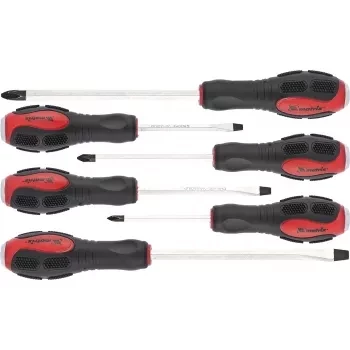 Набор ударных отверток 6 штут PH1x75, PH2x100, PH3x150, SL5x75, SL6x100, SL8x150 CrV Matrix 19120 купить в Тюмени