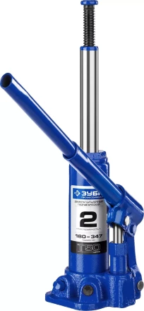 Домкрат гидравлический бутылочный T50, 2т, 180-347мм, в кейсе, ЗУБР Профессионал 43060-2-K 43060-2-K_z01 купить в Тюмени