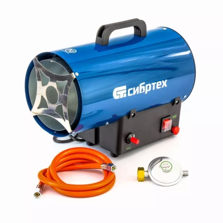 Газовая тепловая пушка СТГ-10, 10 кВт, 300 м3/ч, пропан-бутан Сибртех 96451 купить в Тюмени