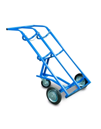 Тележка для газовых баллонов TOR ГБ-2, 2 баллона (250 литые колеса + 160 поворотное) 1012419 купить в Тюмени