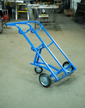 Тележка для газовых баллонов TOR ГБ-2, 2 баллона (250 литые колеса + 160 поворотное) 1012419 купить в Тюмени