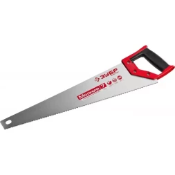 Ножовка универсальная (пила) ЗУБР МОЛНИЯ-7 500 мм, 7 TPI, закалка, рез вдоль и поперек волокон, для средних заготовок, фанеры, ДСП, МДФ 1537-50_z01