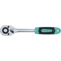 Ключ-трещотка 1/4" 72 зуба с быстрым сбросом CrV STELS 14025