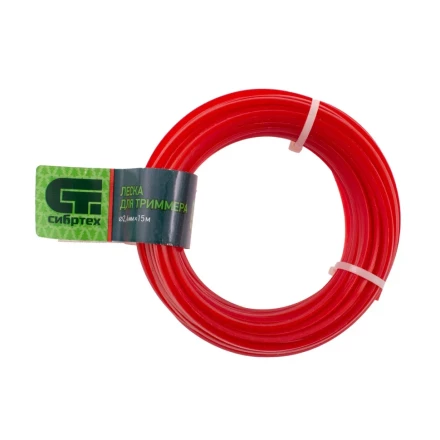 Леска для триммера треугольная, 2.4 мм х 15 м, Россия Сибртех 961655 купить в Тюмени