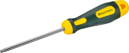 Отвертка KRAFTOOL, Cr-Mo-V сталь, двухкомпонентная противоскользящая рукоятка, TORX Hole, №25x100мм 250077-25-100 купить в Тюмени