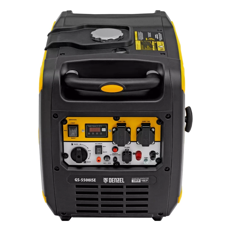Генератор инверторный Denzel GS-5500iSE, 5,5 кВт, 230 В, закрытый корпус,электростартер купить в Тюмени