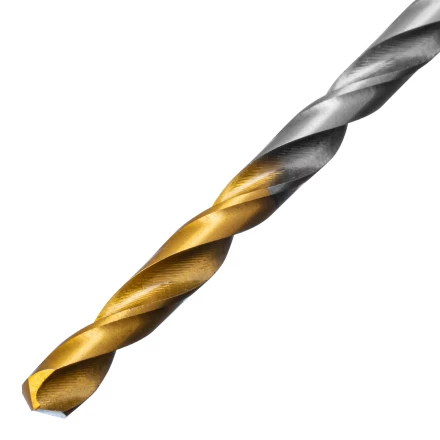 Сверло спиральное по металлу 4 х 119 мм, Р6М5, Golden Tip, удлиненное Denzel 718250 купить в Тюмени