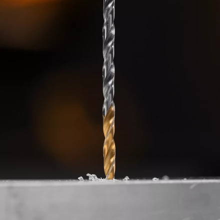 Сверло спиральное по металлу 4 х 119 мм, Р6М5, Golden Tip, удлиненное Denzel 718250 купить в Тюмени