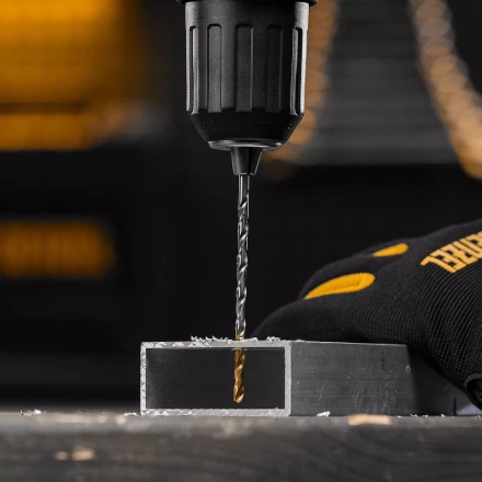 Сверло спиральное по металлу 4 х 119 мм, Р6М5, Golden Tip, удлиненное Denzel 718250 купить в Тюмени