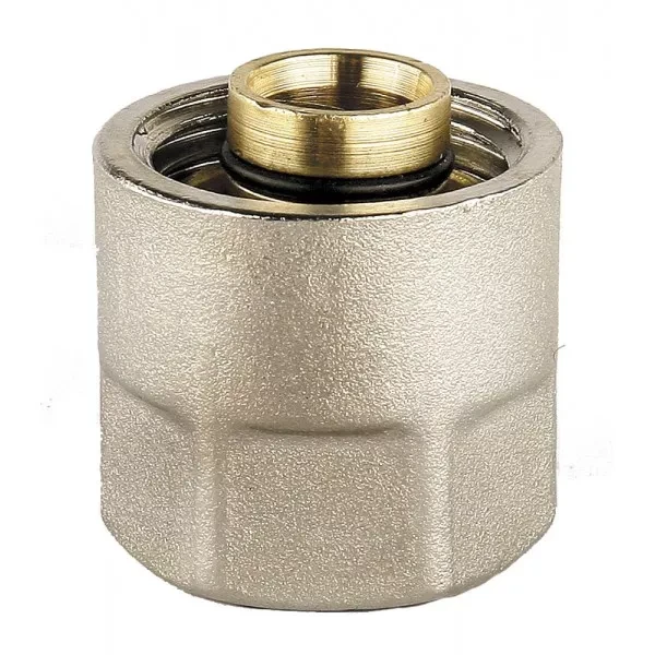 Соединитель GENERAL FITTINGS для металлопластиковых труб, евроконус, никелированная латунь, 1/2" / 16 мм x 2,0 мм 51047-1/2-16 купить в Тюмени