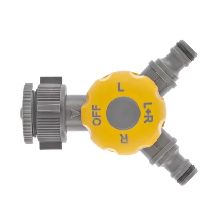 Разветвитель двухканальный с внутренней резьбой 3/4&quot; - 1&quot; с переключателем PALISAD LUXE 66239 купить в Тюмени