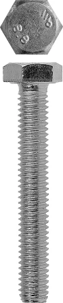 Болт ЗУБР с шестигранной головкой, DIN 933, класс прочности 8.8, оцинкованный, M12x100 мм, ТФ6, 2 шт. 4-303076-12-100 купить в Тюмени