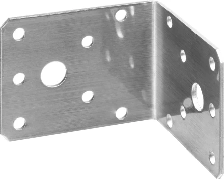 ЗУБР НКУ-2.0, 55 x 70 x 70 x 2 мм, нержавеющий крепежный уголок, Профессионал (310526-55) купить в Тюмени