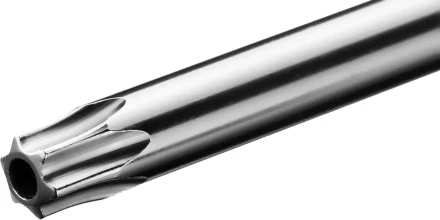 Отвертка KRAFTOOL, Cr-Mo-V сталь, двухкомпонентная противоскользящая рукоятка, TORX Hole, №30x100мм 250077-30-100 купить в Тюмени