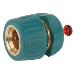 Соединитель RACO &quot;Profi-Plus&quot; (шланг-насадка), латунный с покрытием TPR, с автостопом, 1/2&quot; 4244-55105B