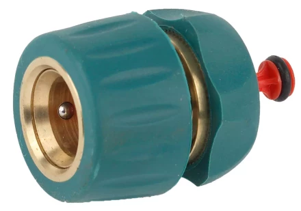 Соединитель RACO &quot;Profi-Plus&quot; (шланг-насадка), латунный с покрытием TPR, с автостопом, 1/2&quot; 4244-55105B купить в Тюмени