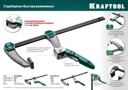 Струбцина KL-xx тип F, быстрозажимная 32019-080-200 купить в Тюмени