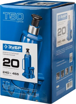 Домкрат бутылочный гидравлический модель Т-50 серия ПРОФЕССИОНАЛ 43060-15 купить в Тюмени