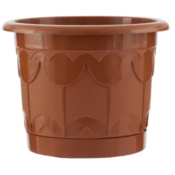 Горшок Тюльпан с поддоном терракотовый 2,9 л PALISAD 69242 купить в Тюмени