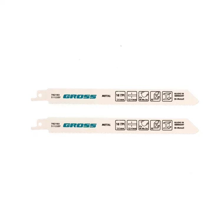 Полотна по металлу для сабельной пилы 4402 - S1122EF 180 x 14 мм 2 шт Gross 782103 купить в Тюмени