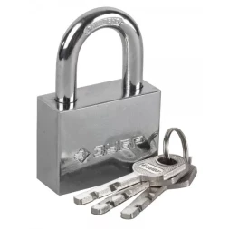 Замок ЗУБР &quot;МАСТЕР&quot; навесной, стальной корпус, закаленная дужка, 60мм 3710-60_z01
