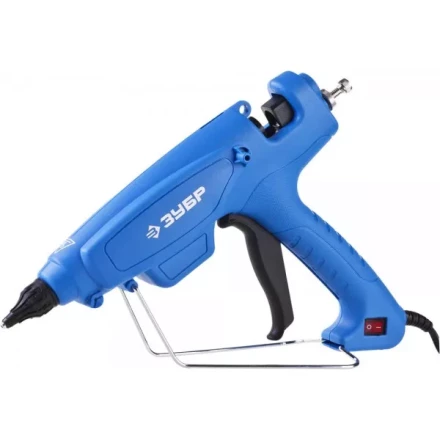 Пистолет ЗУБР клеевой (термоклеящий), эл, эргоном рукоятка, выключатель на рукоятке, рабоч темп 193град, d=12мм, 180Вт 06851-120-12_z02 купить в Тюмени
